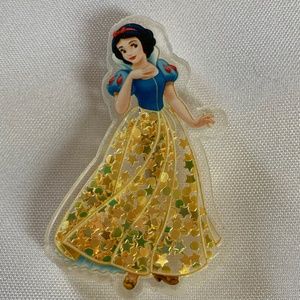 NWT. Handmade Pin Brooch Confetti Shaker Disney’s Snow White!